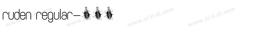 ruden regular字体转换